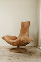 Wemmes ... Gerard van den Berg leather/wicker chair ...