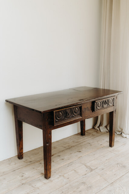 18th century Spanish walnut table/desk ...