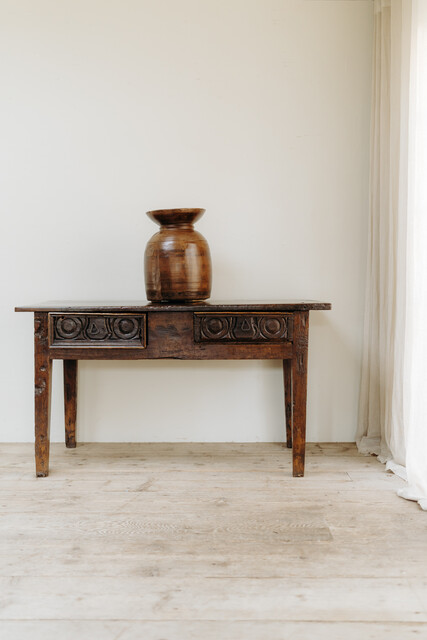 18th century Spanish walnut table/desk ...