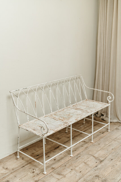 19th century French garden bench ...