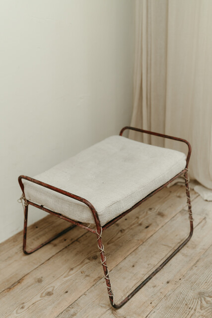 French iron stool ...