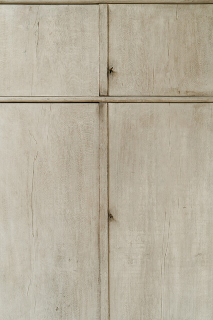 French oak and poplarwood 4doors cabinet ... 