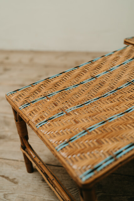 French rattan deckchair .. in very good vintage condition...