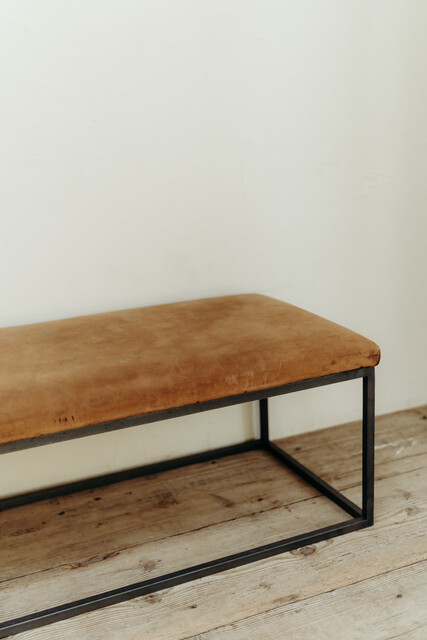 leathertopped bench/coffeetable/stool ...