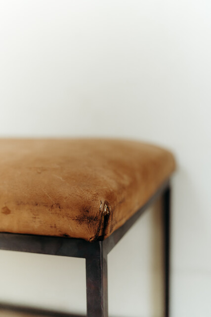 leathertopped bench/coffeetable/stool ...