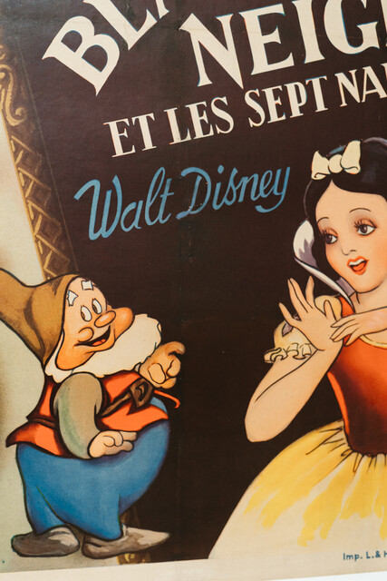 movie poster, Walt Disney, 1938, Impr. L & H Verstegen, Brussels 