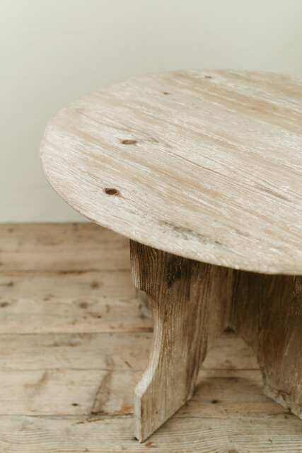 occasional architectural pine table ...