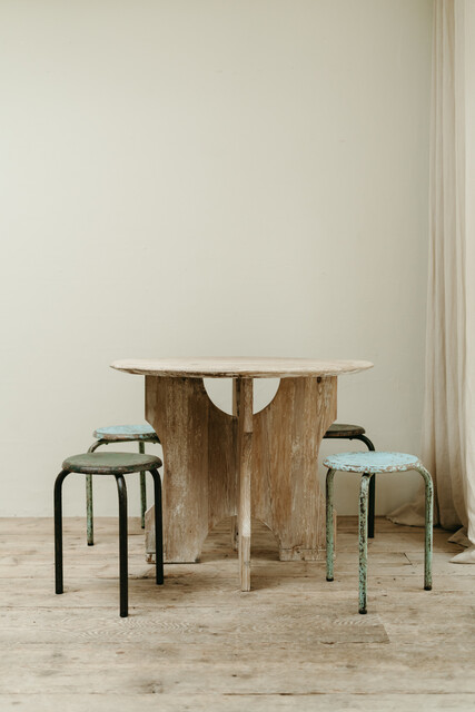 occasional architectural pine table ...