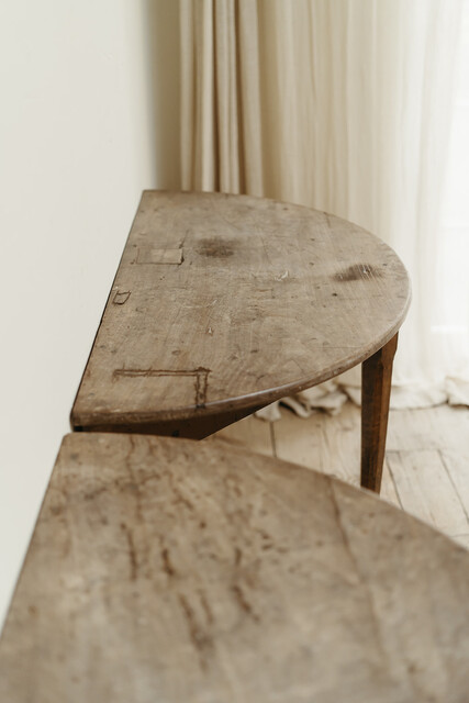 pair of sunkissed walnut console tables ... 