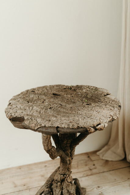 quirky cork on oak occasional table ...