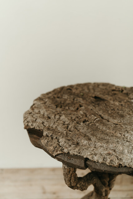 quirky cork on oak occasional table ...