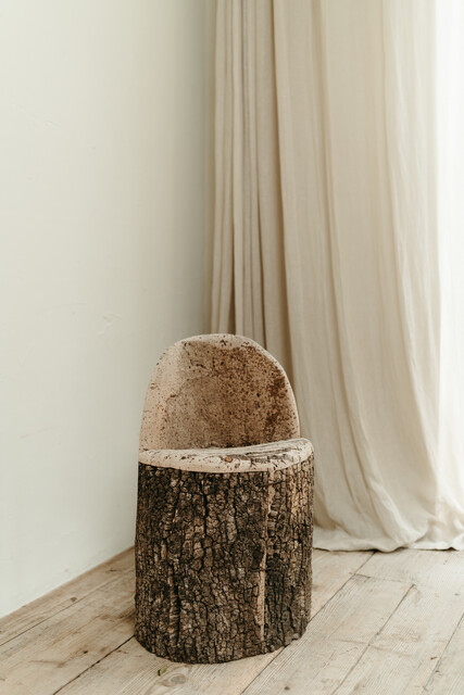 Quirky small cork oak chair .. 