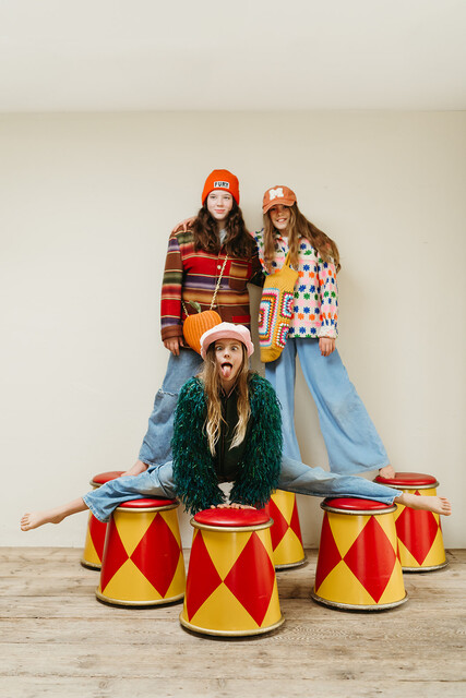 Set of 6 quirky circus stools ..