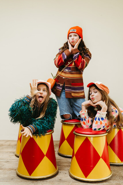 Set of 6 quirky circus stools ..