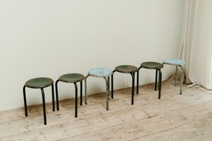 set of industrial stools ...