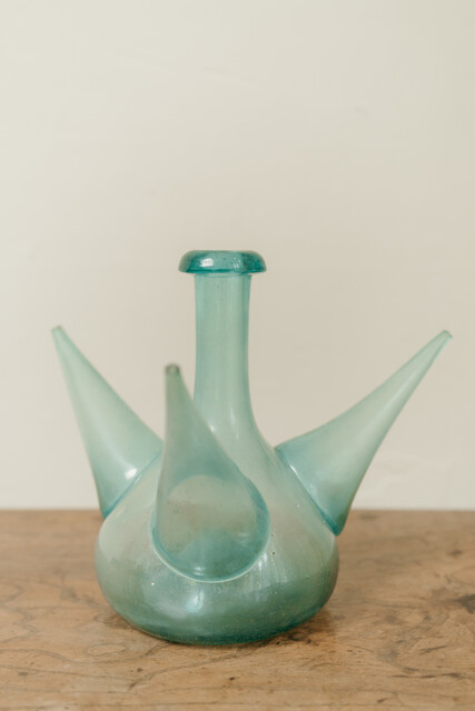 Spanish 18th century glass carafe ...