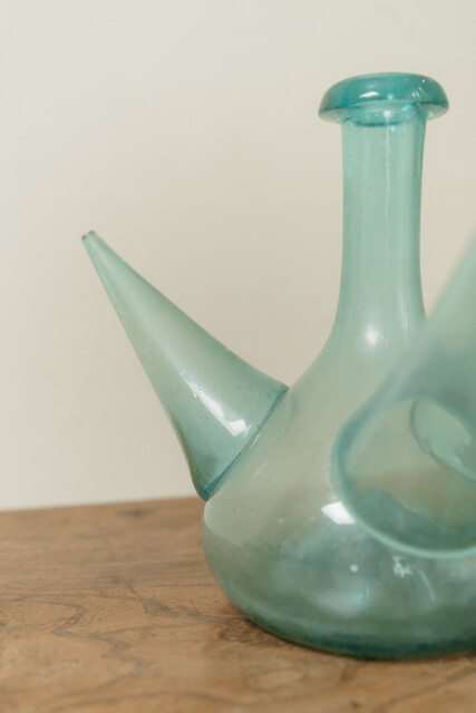 Spanish 18th century glass carafe ...