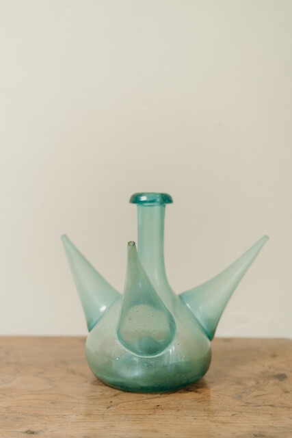 Spanish 18th century glass carafe ...