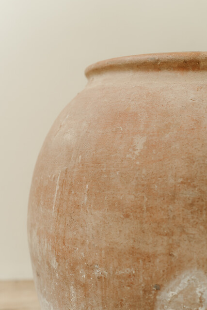 Spanish terra cotta urn .. to use indoors or outdoors ...