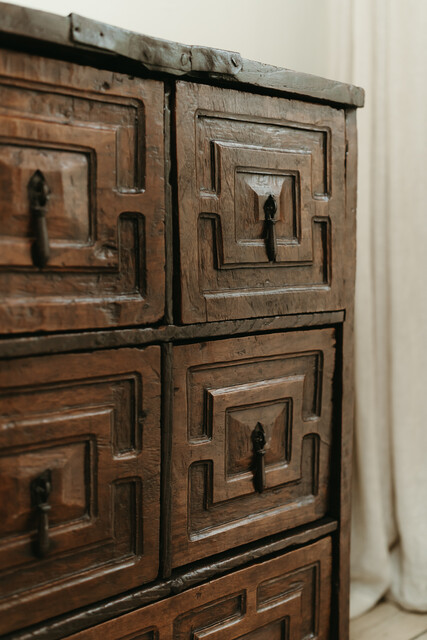 Spanish walnut chest of drawers ...