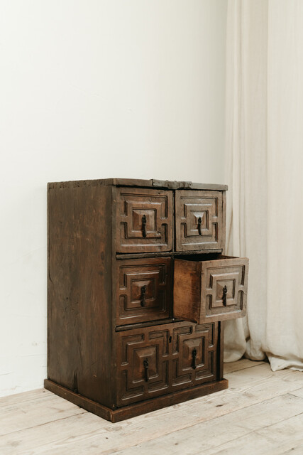 Spanish walnut chest of drawers ...