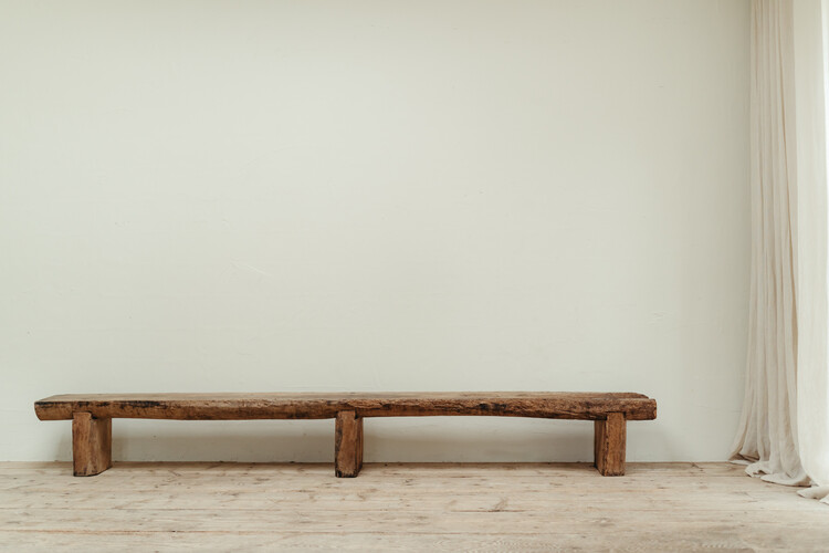 xl Spanish rustic walnut bench ...