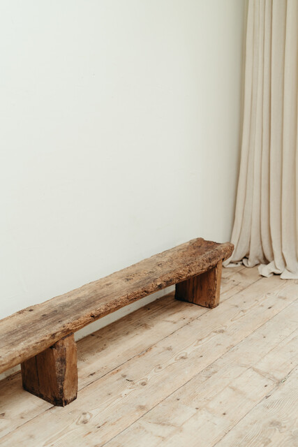 xl Spanish rustic walnut bench ...