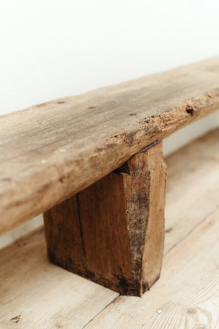 xl Spanish rustic walnut bench ...