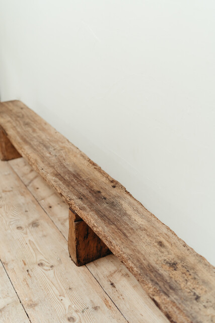 xl Spanish rustic walnut bench ...