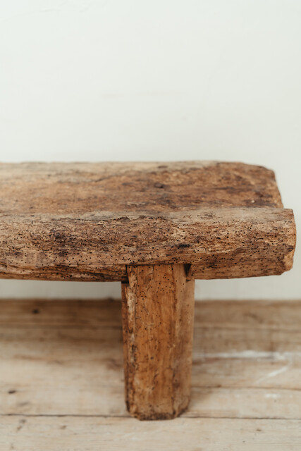 xl Spanish rustic walnut bench ...